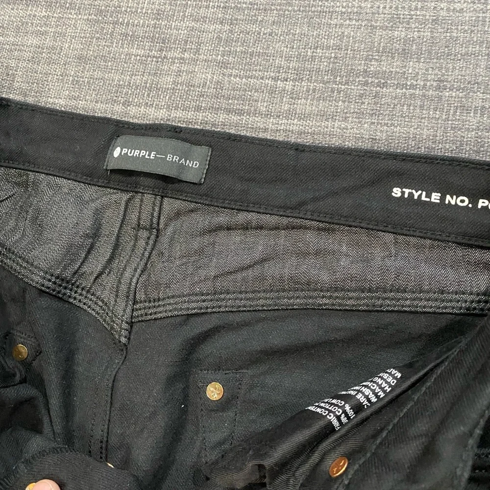 Purple brand black slim fit low rise with slim leg jeans - Picture 6 of 7